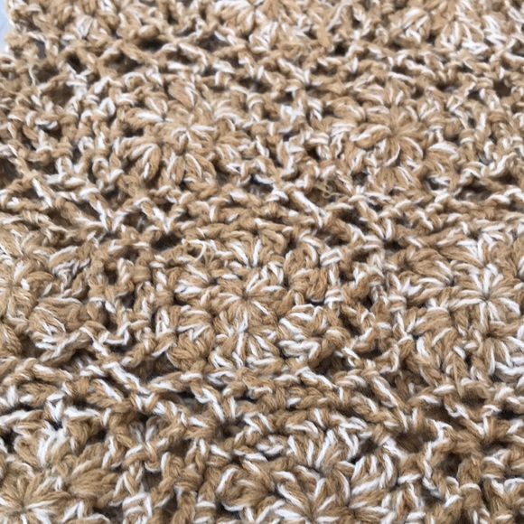 Brown Crochet Knit Scarf and Beret - Picture 4 of 9